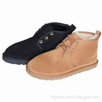 2013 Men's Sheepskin Snow Shoes and Winter Wool Shoes, with Rubber Sponge Outsole